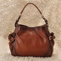 PRADA プラダスーパーコピー 激安 ヴィテロダイノ ショルダーバッグ（ダークブラウン）BR5203