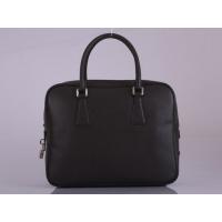 プラダスーパーコピー ダークブラウン レザーブリーフケース VR0305-1