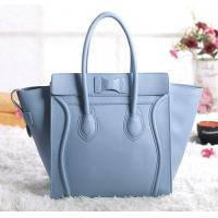 セリーヌスーパーコピー 2014年春夏新作ラゲージ ミニショッパートートバッグ コバルトプルーCELINE-3325