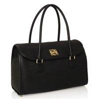 ロエベスーパーコピー ALAMO 329 84 C81 1100 BLACK ハンドバッグ
