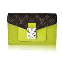 ルイヴィトンスーパーコピー 2014春夏新作 財布 LOUIS VUITTON 人気 ヴィンテージ 二つ折り長財布 グリーン 60507-1