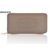 ルイヴィトンスーパーコピー 財布 LOUIS VUITTON 2014春夏新作 グレー 大人気! ラムスキン ラウンドファスナー長財布 58029-8