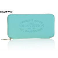 ルイヴィトンスーパーコピー 財布 LOUIS VUITTON 2014春夏新作 薄ブルー 大人気! ラムスキン ラウンドファスナー長財布 58029-2