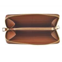 ルイヴィトンスーパーコピー 財布 LOUIS VUITTON 2014春夏新作 カーキ色 大人気! ラムスキン ラウンドファスナー長財布 58029-1