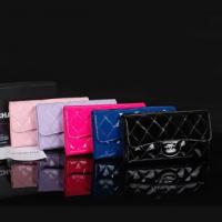 シャネルスーパーコピー 長財布 三つ折り ココマーク パテント キルティングレザー/マトラッセ ブラック A31506