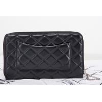 シャネルスーパーコピー 長財布 ラウンドファスナー カンボンライン レザー ココマーク入り キルティング A48660m/A48660n