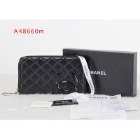 シャネルスーパーコピー 長財布 ラウンドファスナー カンボンライン レザー ココマーク入り キルティング A48660m/A48660n