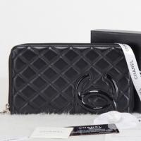 シャネルスーパーコピー 長財布 ラウンドファスナー カンボンライン レザー ココマーク入り キルティング A48660m/A48660n