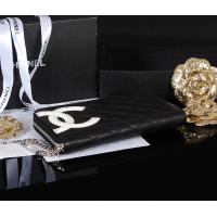 シャネルスーパーコピー 財布 ラウンドファスナー カンボンライン レザー ココマーク キルティング ブラック×ピンク A50078a/A50078b