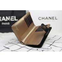 シャネルスーパーコピー 財布 サイフ さいふ 2014 新作 二つ折り財布 CHANEL 財布 カメリア ブラック A50087