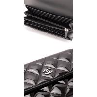 シャネルスーパーコピー 財布 二つ折りフラップ マトラッセ/キルティング パテントレザー A50096