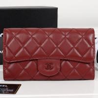 シャネルスーパーコピー 財布 マトラッセライン 長財布 レッド A31506 カーフレザー