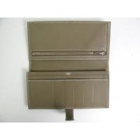 エルメススーパーコピー ベアンスフレ 二つ折り長財布ヴォーエプソン/エトープ(金具：シルバー)  hq002