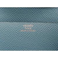 エルメススーパーコピー ベアンスフレ(二つ折長財布) ヴォーエプソン/ブルージーン hq004