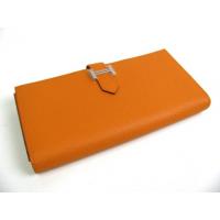 エルメススーパーコピー 二つ折長財布 ヴォーエプソン ベアンスフレ hq006 シルバー金具