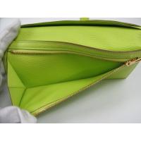 エルメススーパーコピー ベアンスフレ二つ折長財布シェーブル/キウイ(金具：ゴールド) hq012