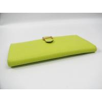 エルメススーパーコピー ベアンスフレ二つ折長財布シェーブル/キウイ(金具：ゴールド) hq012