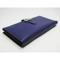 エルメススーパーコピー ベアンスフレ(二つ折り長財布) シェーブル/アイリス(金具：シルバー) hq013