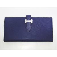 エルメススーパーコピー ベアンスフレ(二つ折り長財布) シェーブル/アイリス(金具：シルバー) hq013