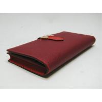 エルメススーパーコピー ベアンスフレ(二つ折り長財布) ヴォーエプソン/ルビー×ブーゲンビリア hq015