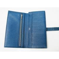 エルメススーパーコピー ベアンスフレ(二つ折り長財布) アリゲーター/ブルーロイ(金具：シルバー) hq020