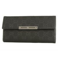 グッチスーパーコピー GG柄 長財布 ブラック 112715F40IR1000 キャンバス、カーフレザー