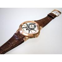 ﾊﾘｰ･ｳｨﾝｽﾄﾝスーパーコピー HARRYWINSTON オーシャン トリレトロ・クロノ OCEACT44RR001 ブラウン革 シルバー/グレー