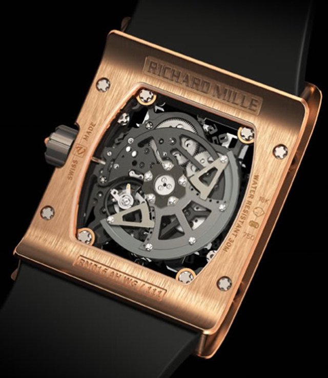 リシャール・ミルスーパーコピー RM016 オートマティック TI スケルトン サテンストラップ