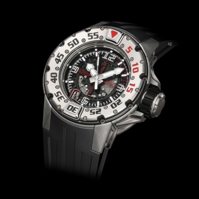 リシャール・ミルスーパーコピー RM028 オートマティック ダイバーズ TI スケルトン 自動巻 ラバー