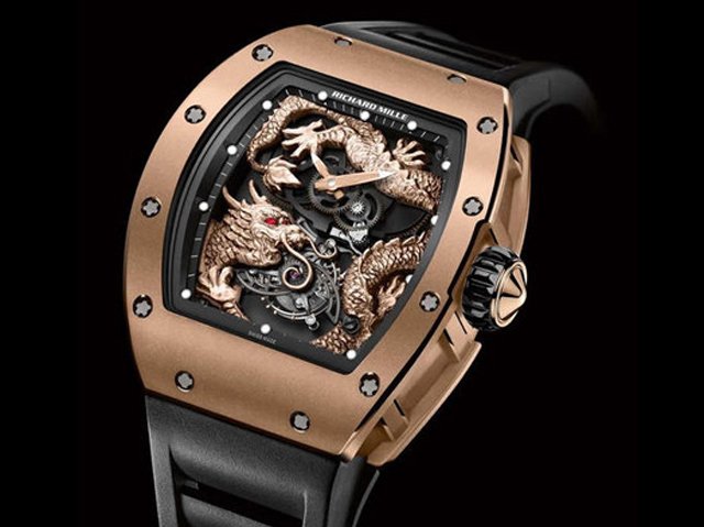 リシャール・ミルスーパーコピー RM057 ドラゴン ジャッキー・チェン 18KRG 手巻トゥールビヨン