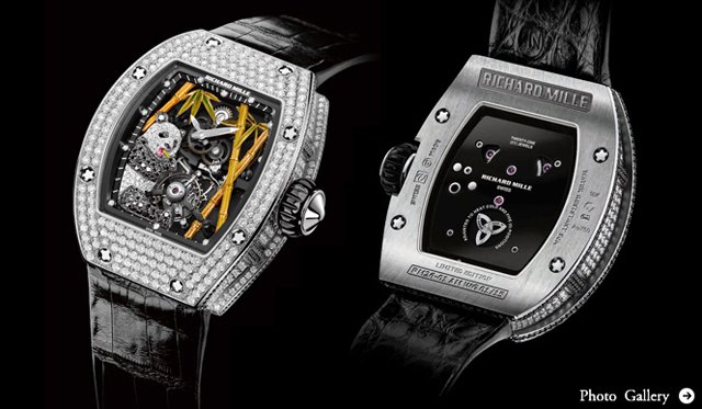リシャール・ミルスーパーコピー ジュエリーウォッチ RM026 手巻トゥールビヨン