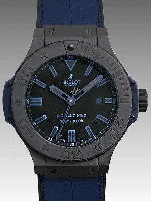 ウブロスーパーコピー ビッグバン キング オールブラックブルー 322.CI.1190.GR.ABB09 ブラック