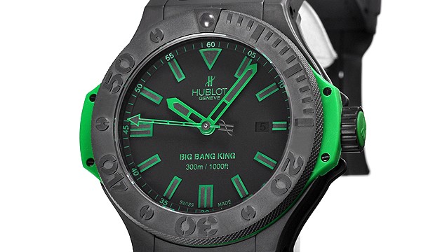 ウブロ ビッグバン キング オールブラック グリーン 322.CI.1190.GR.KRO09 自動巻き