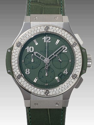 ウブロ ビッグバン スチール トゥッティフルッティ ダークグリーンダイヤモンド 341.SV.5290.LR.1104