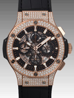 ウブロスーパーコピー ビッグバン アエロバン 311.PX.1180.GR.1704 ピンクゴールド ブラック