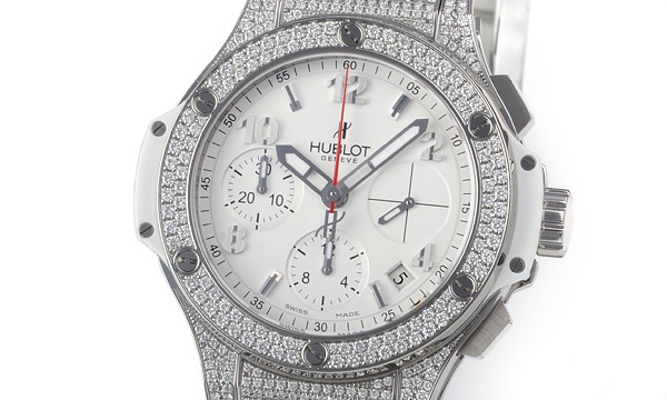 ウブロ ビッグバン スチール ホワイトパヴェ 342.SE.230.RW.174 ホワイト