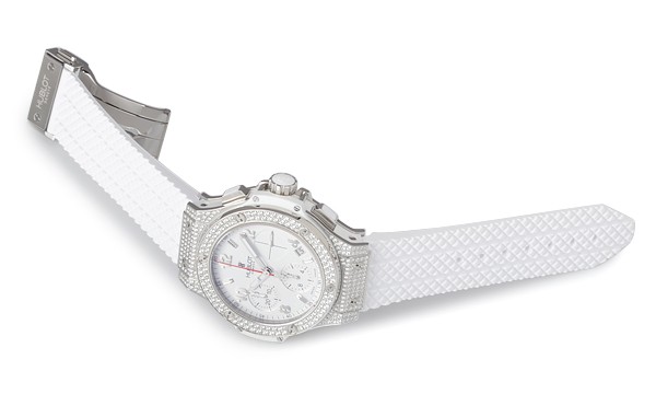 ウブロ ビッグバン スチール ホワイトパヴェ 342.SE.230.RW.174 ホワイト