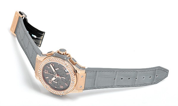 ウブロ ビッグバン アールグレイダイヤモンド 341.PT.5010.LR.1104 ピンクゴールド グレー