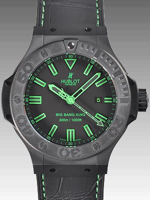 ウブロ ビッグバン キング オールブラック グリーン 322.CI.1190.GR.ABG11 セラミック