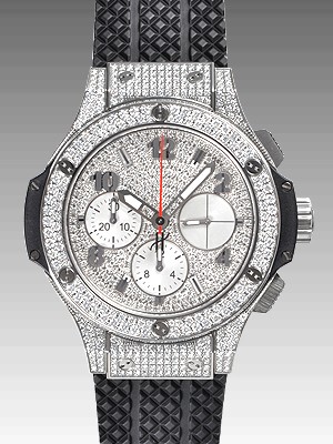 ウブロ ビッグバン スチール フルパヴェ 341.SX.9010.RX.1704 ステンレス アラビア