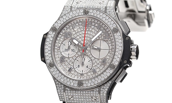 ウブロ ビッグバン スチール フルパヴェ 341.SX.9010.RX.1704 ステンレス アラビア