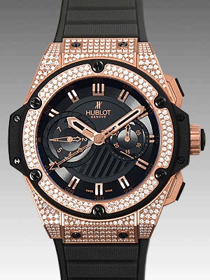 ウブロ キングパワー フドロワイヤント ゴールド 715.PX.1128.RX.1704 キングゴールド･ラバー