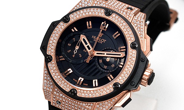 ウブロ キングパワー フドロワイヤント ゴールド 715.PX.1128.RX.1704 キングゴールド･ラバー