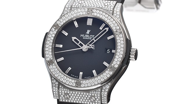 ウブロスーパーコピー クラシックフュージョン ジルコニウム パヴェ 511.ZX.1170.RX.1704 ブラック