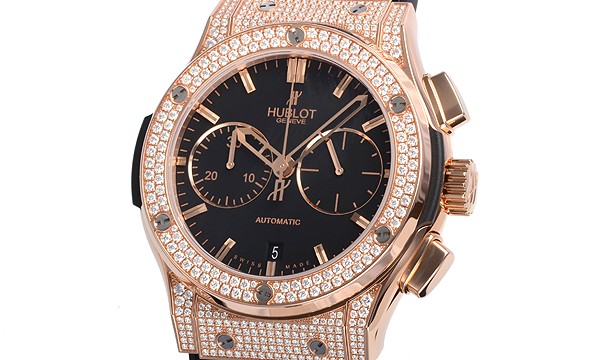 ウブロスーパーコピー クラシックフュージョン キングゴールドクロノグラフ ダイヤモンド 521.OX.1180.LR.1704