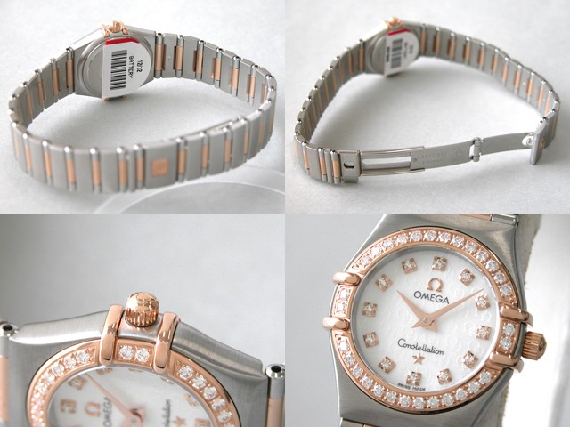 オメガスーパーコピー OMEGA コンステレーション ミニ 1360.75 ダイヤベゼル 12Pダイヤ ホワイトシェル