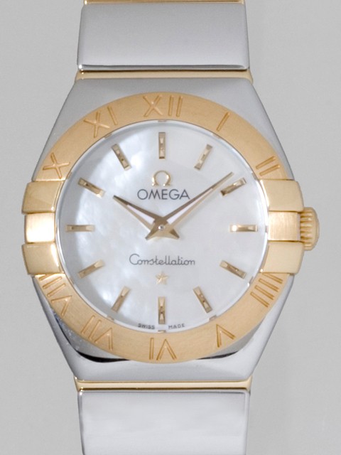 オメガ OMEGA コンステレーション 123.20.24.60.05.004 SS/YG クォーツ ホワイトシェル
