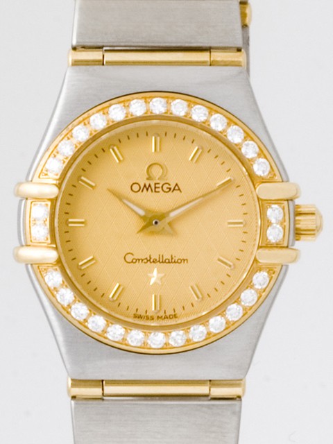 オメガスーパーコピー OMEGA コンステレーション 1267.10 ベゼルダイヤ YG/SS シャンパンゴール