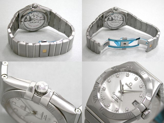 オメガ OMEGA コンステレーション コーアクシャル クロノメーター 123.10.38.21.52.001 SS 11Pダイヤ シルバー