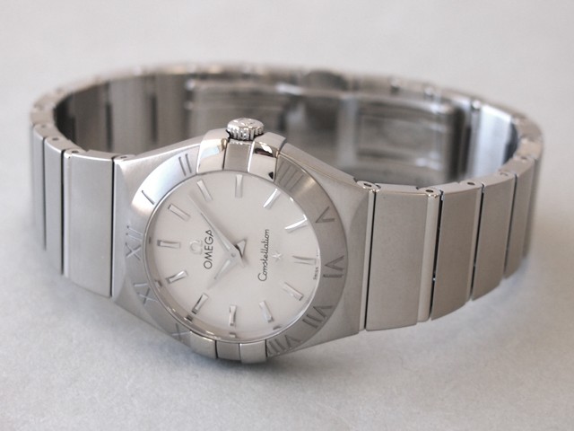 オメガスーパーコピー コンステレーション ブラッシュ 123.10.27.60.02.001 SS クォーツ シルバー
